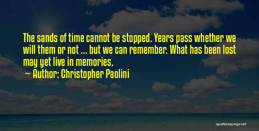 Time Has Stopped Quotes By Christopher Paolini