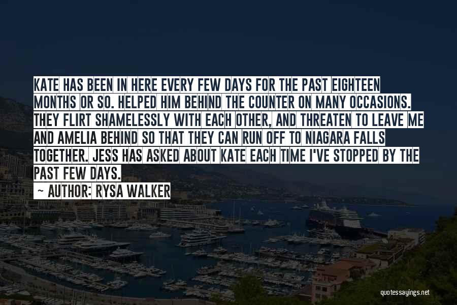 Time Has Stopped Quotes By Rysa Walker