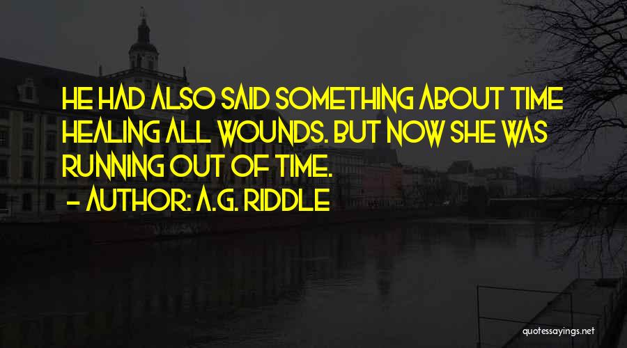 Time Healing Quotes By A.G. Riddle