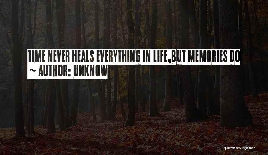 Time Heals Quotes By Unknow