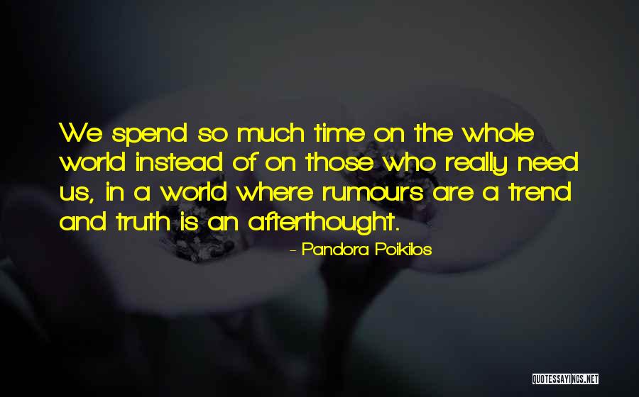 Time In Relationships Quotes By Pandora Poikilos