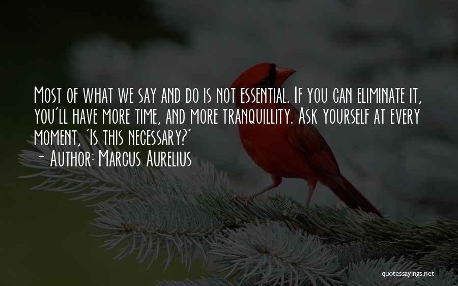 Time Is Essential Quotes By Marcus Aurelius