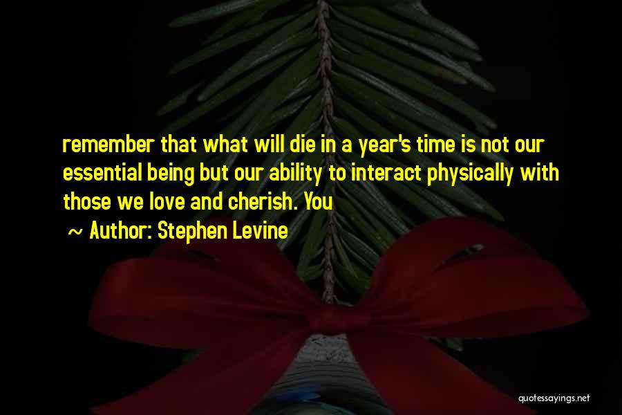 Time Is Essential Quotes By Stephen Levine