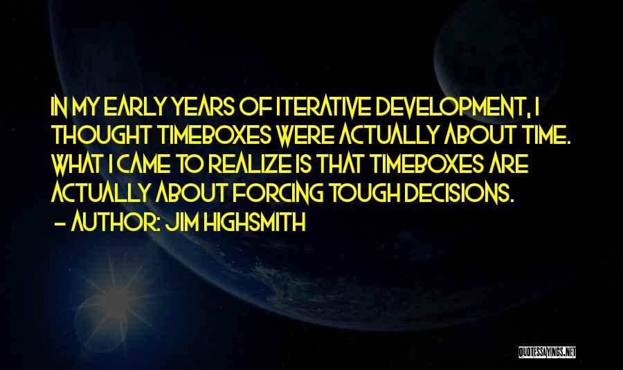 Time Is Tough Quotes By Jim Highsmith