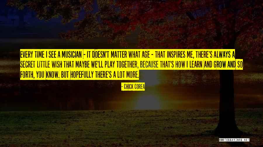 Time Learn Quotes By Chick Corea Time Learn Quotes By Chick Corea