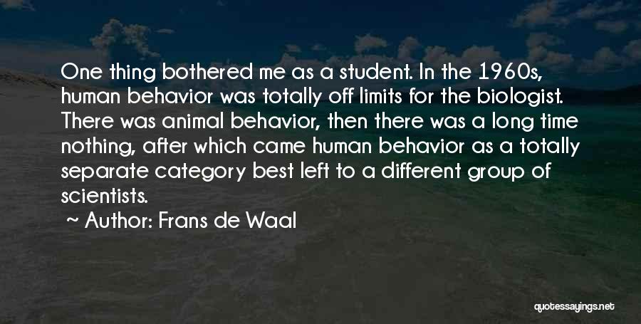 Time Limits Quotes By Frans De Waal