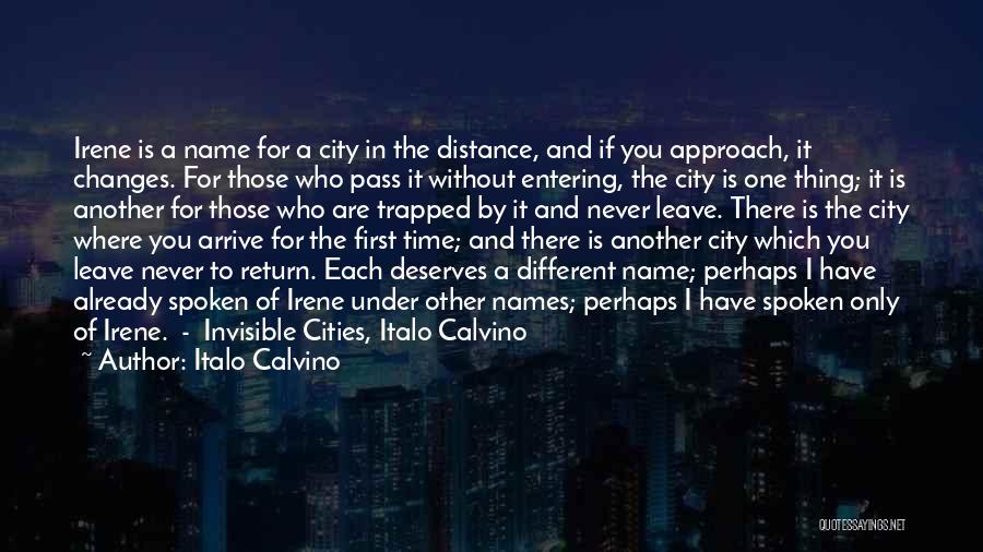 Time Never Changes Quotes By Italo Calvino