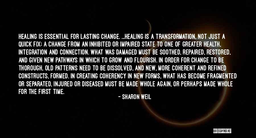 Time Not Healing Quotes By Sharon Weil Time Not Healing Quotes By Sharon Weil