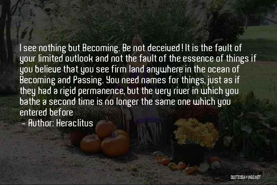 Time Not Passing Quotes By Heraclitus