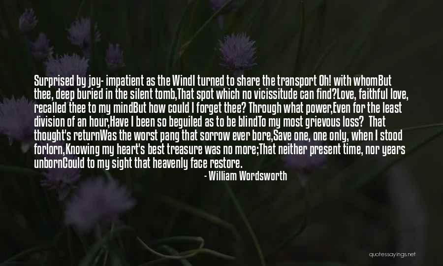 Time Of Loss Quotes By William Wordsworth