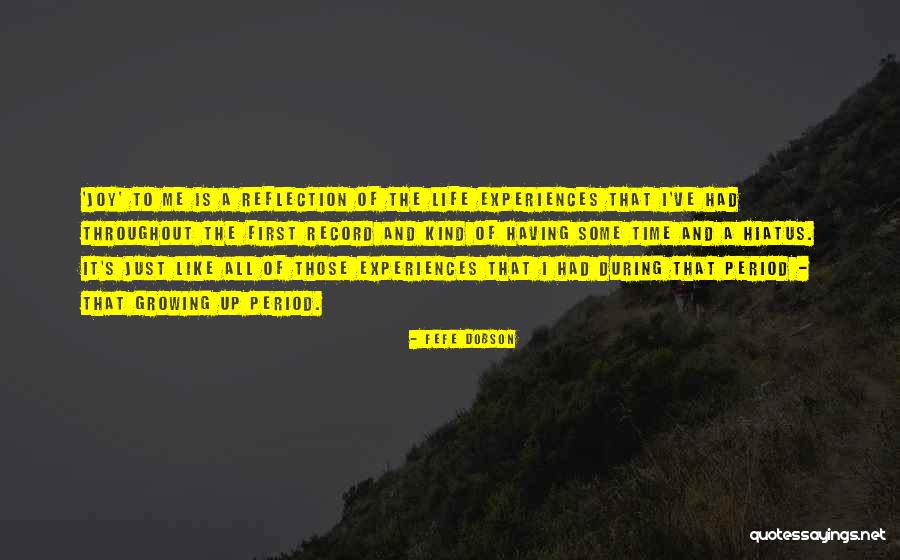 Time Of Reflection Quotes By Fefe Dobson Time Of Reflection Quotes By Fefe Dobson