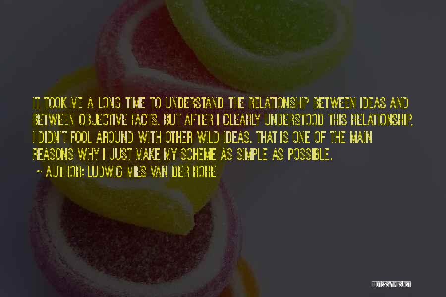 Time Of Relationship Quotes By Ludwig Mies Van Der Rohe