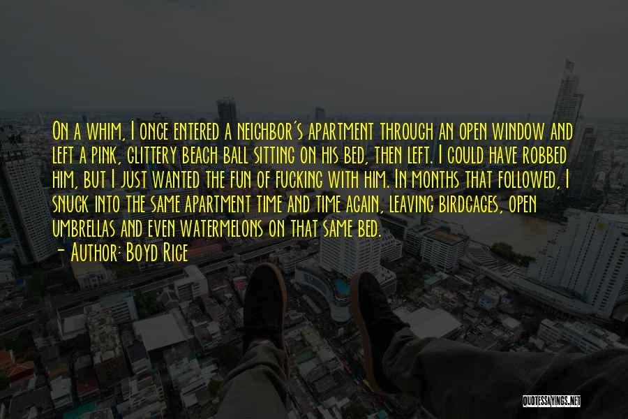 Time On The Beach Quotes By Boyd Rice