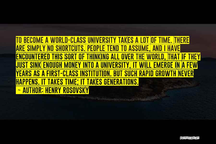 Time Over Money Quotes By Henry Rosovsky