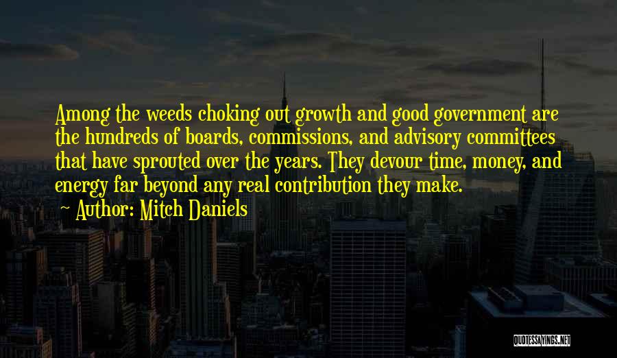 Time Over Money Quotes By Mitch Daniels