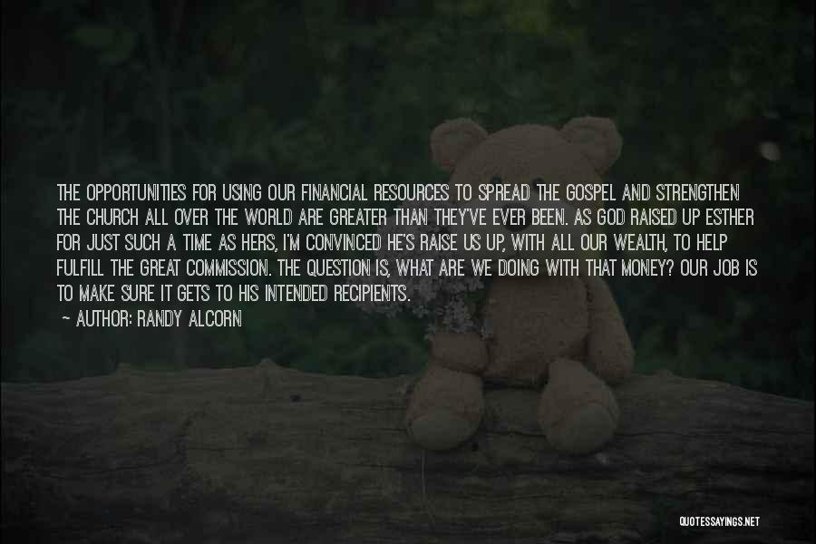 Time Over Money Quotes By Randy Alcorn