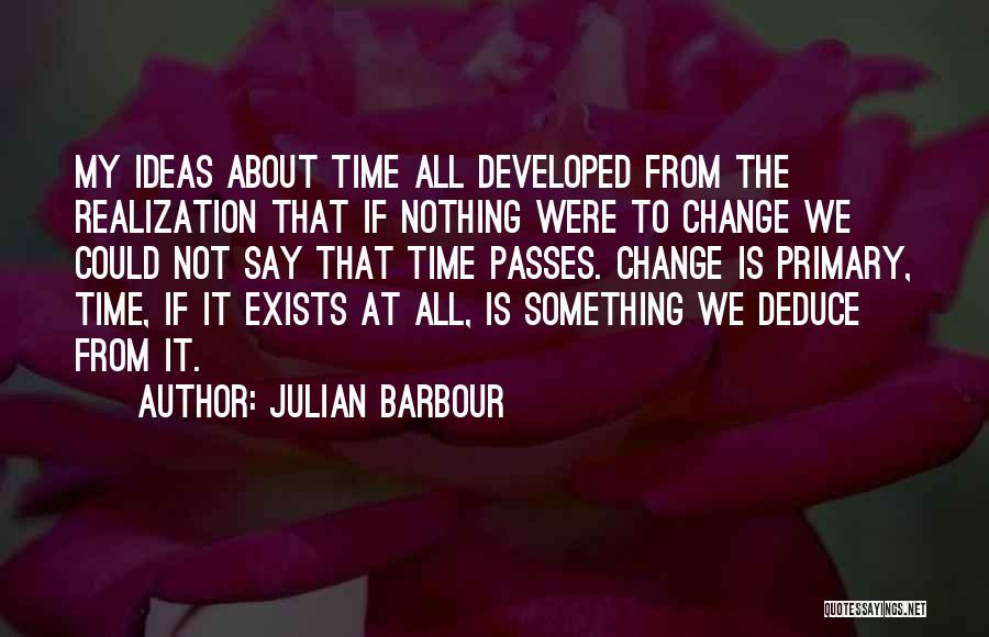 Time Passes And Things Change Quotes By Julian Barbour