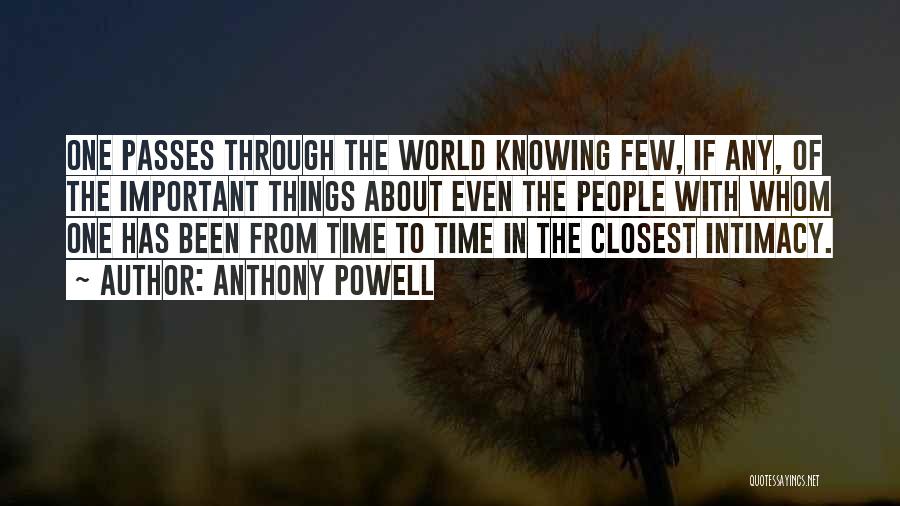 Time Passes Friendship Quotes By Anthony Powell