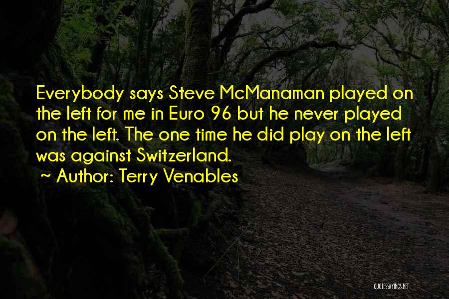 Time Played Quotes By Terry Venables