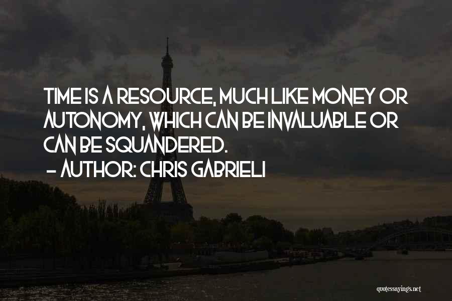 Time Resource Quotes By Chris Gabrieli