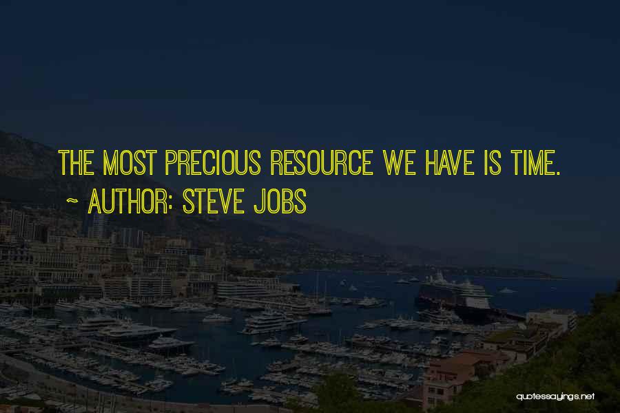 Time Resource Quotes By Steve Jobs