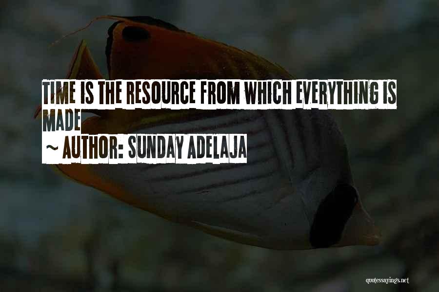 Time Resource Quotes By Sunday Adelaja