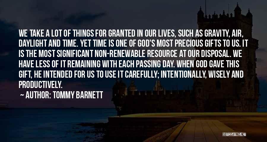 Time Resource Quotes By Tommy Barnett