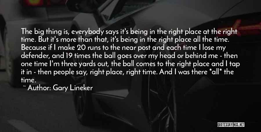 Time Runs Quotes By Gary Lineker