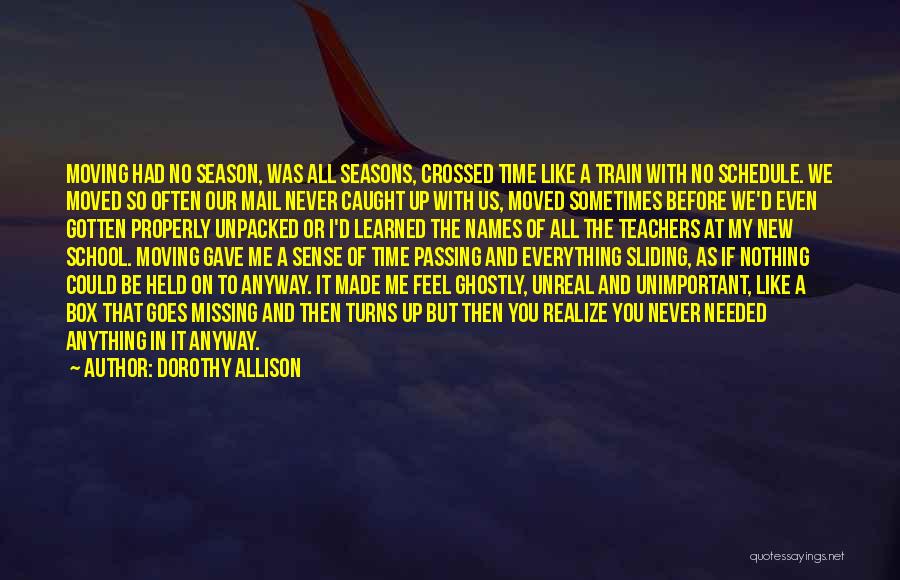 Time Schedule Quotes By Dorothy Allison