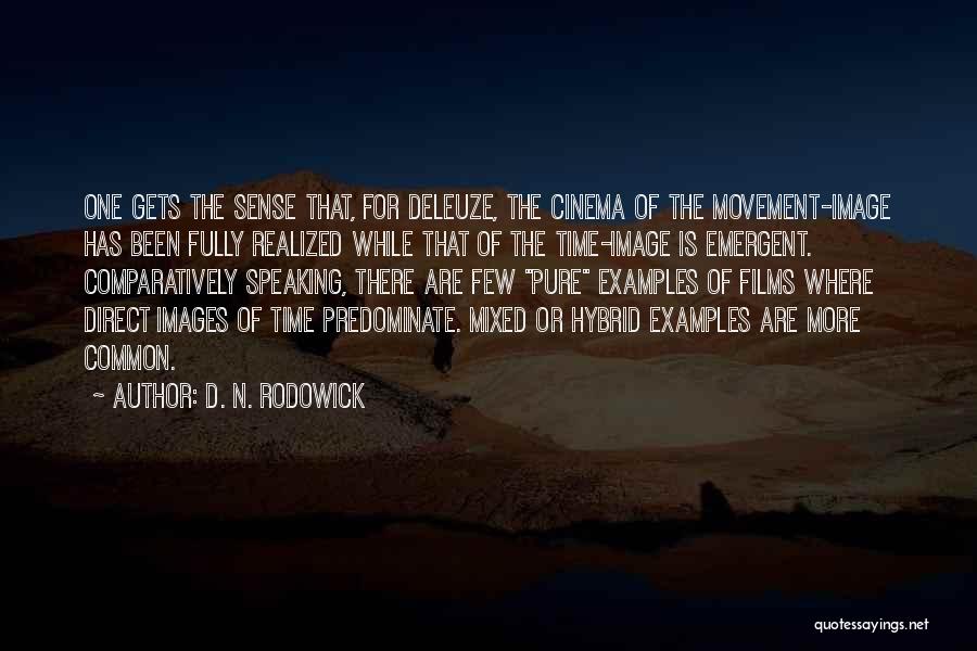 Time Sense Quotes By D. N. Rodowick