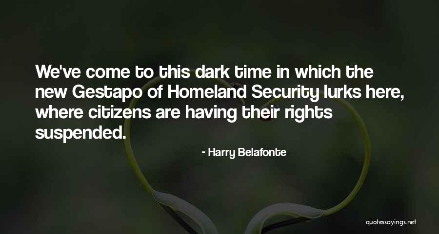 Time Suspended Quotes By Harry Belafonte