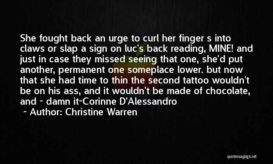 Time Tattoo Quotes By Christine Warren