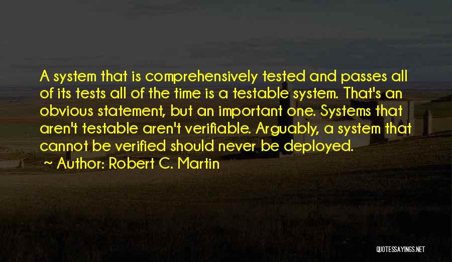 Time Tested Quotes By Robert C. Martin