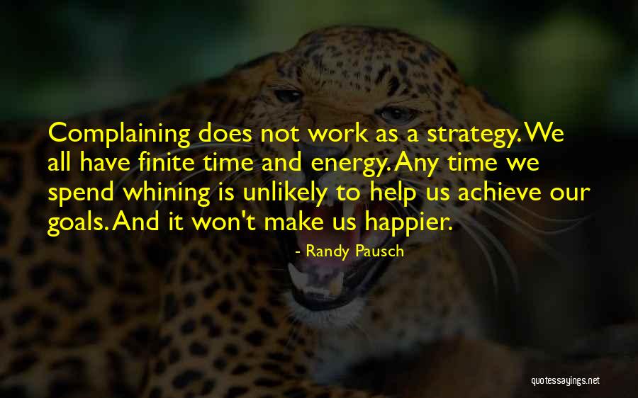 Time To Achieve Goals Quotes By Randy Pausch Time To Achieve Goals Quotes By Randy Pausch