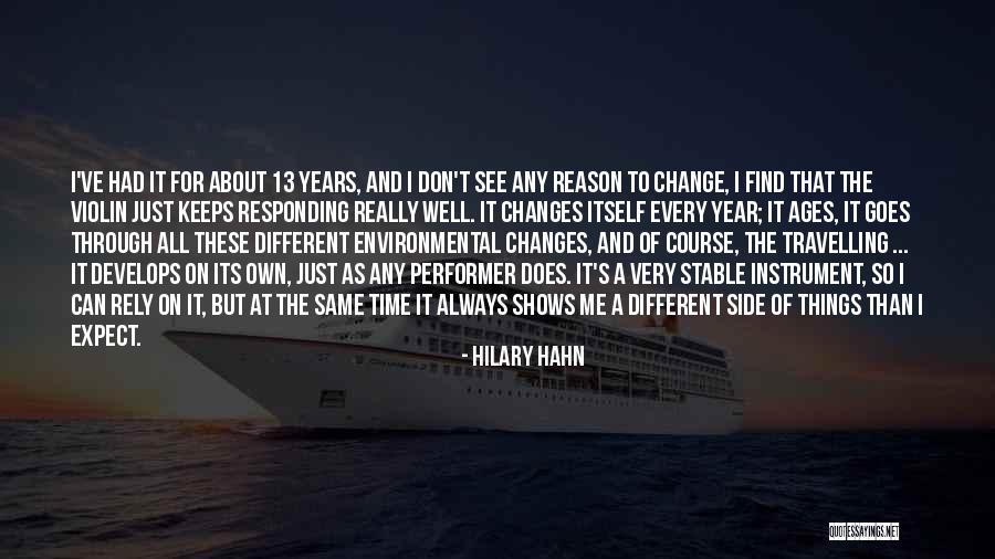 Time To Change Course Quotes By Hilary Hahn