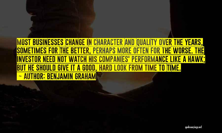 Time To Change For The Better Quotes By Benjamin Graham