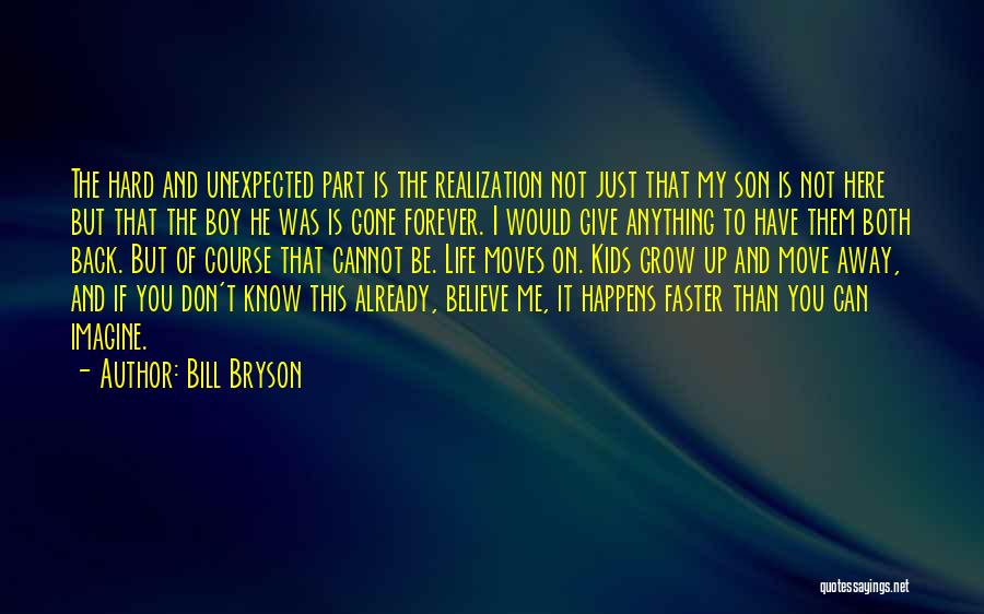 Time To Give Up And Move On Quotes By Bill Bryson