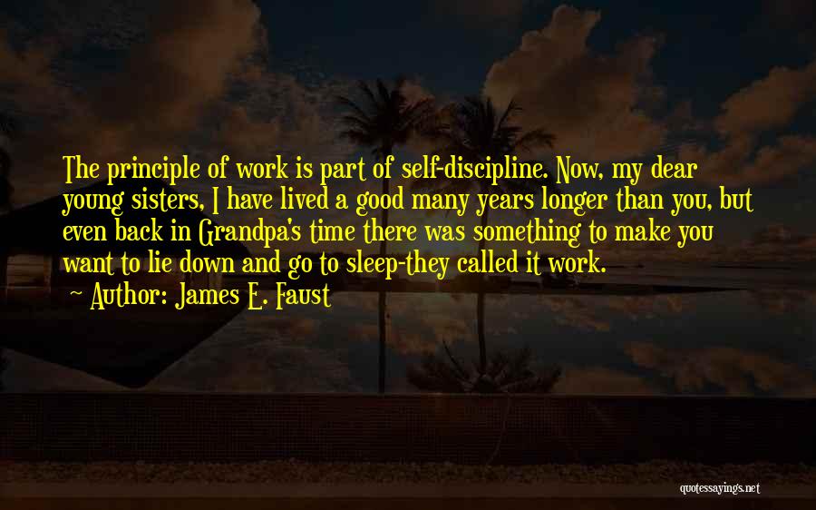 Time To Go Back To Work Quotes By James E. Faust