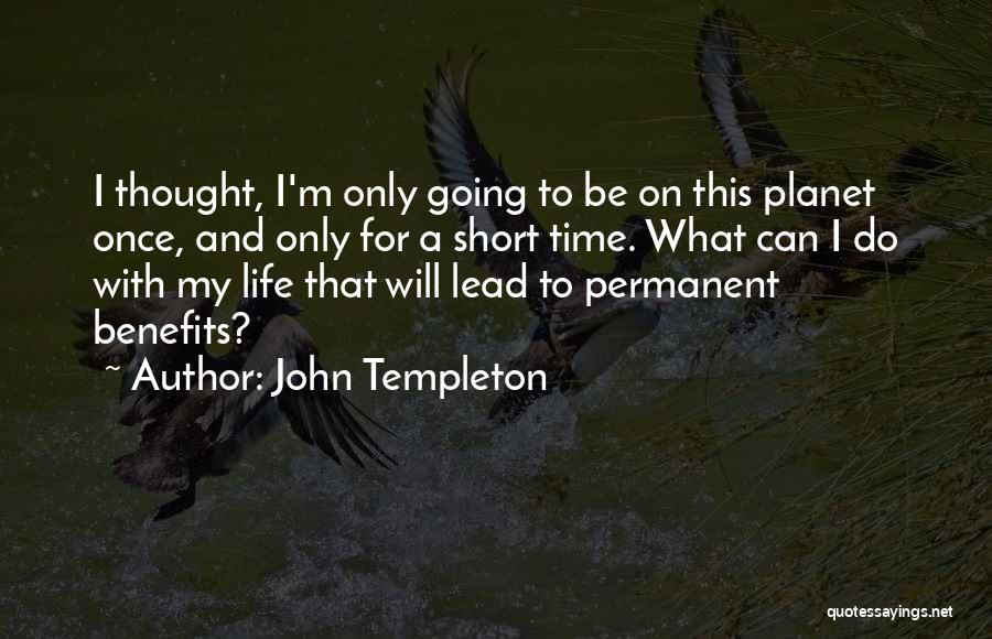 Time To Lead Quotes By John Templeton