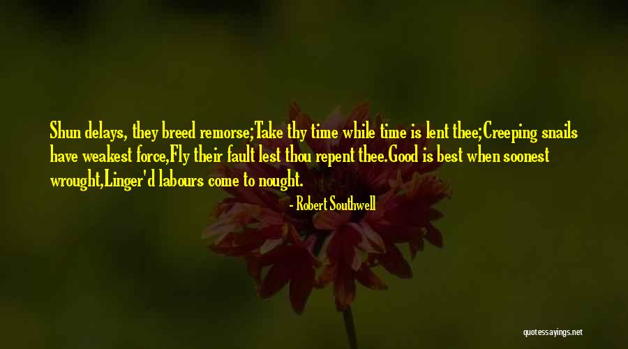 Time To Repent Quotes By Robert Southwell