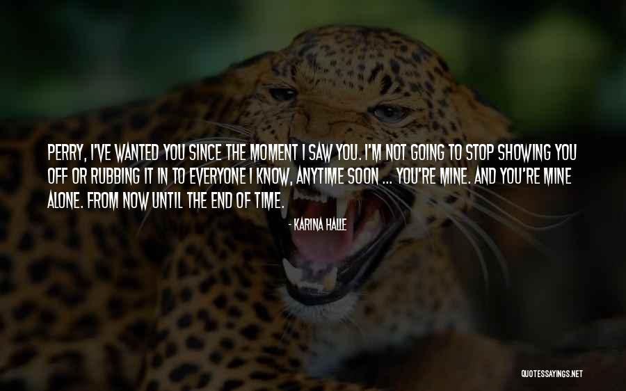 Time To Stop Now Quotes By Karina Halle Time To Stop Now Quotes By Karina Halle