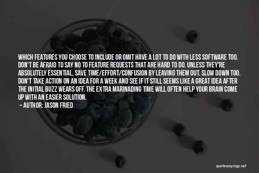 Time To Take Action Quotes By Jason Fried