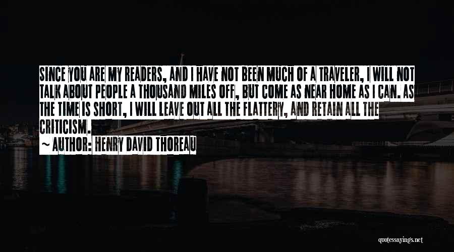 Time Traveler Quotes By Henry David Thoreau