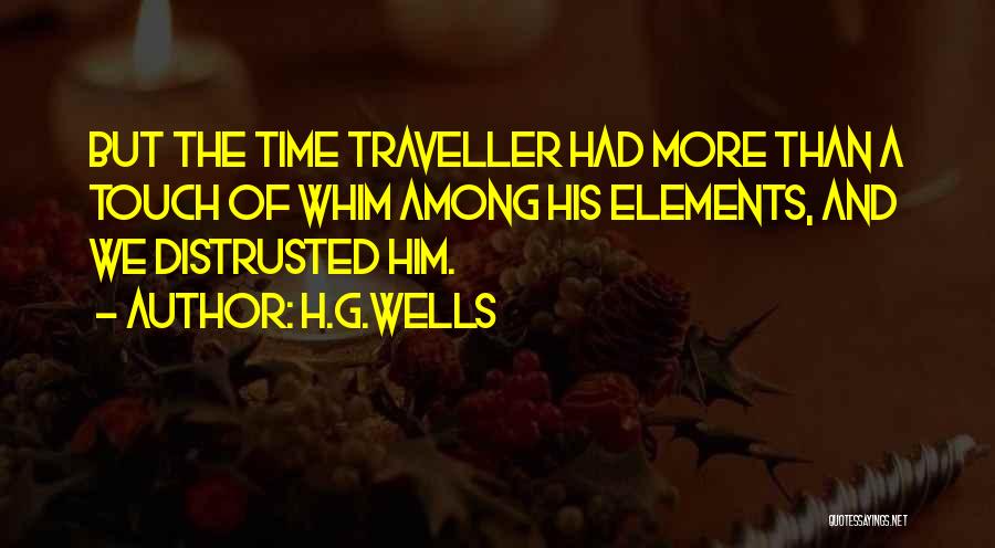 Time Traveller Quotes By H.G.Wells