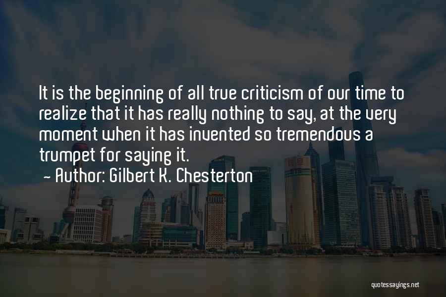 Time Trumpet Quotes By Gilbert K. Chesterton