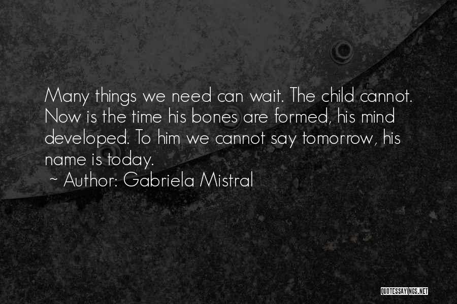 Time Wait Quotes By Gabriela Mistral