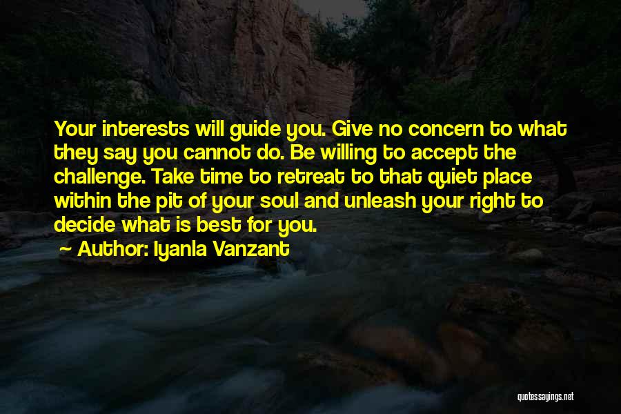 Time Will Decide Quotes By Iyanla Vanzant