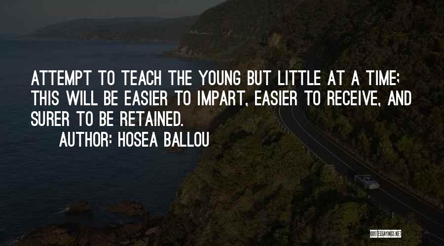Time Will Teach Quotes By Hosea Ballou