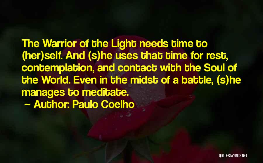 Time With Self Quotes By Paulo Coelho