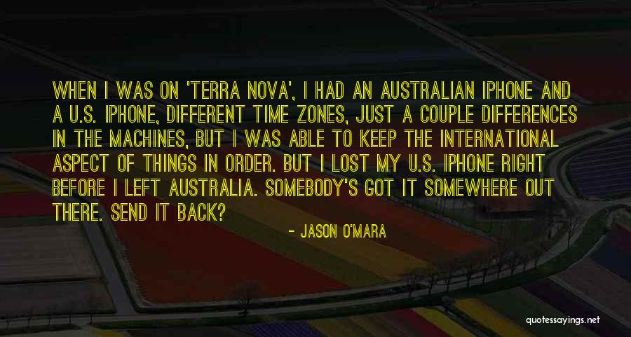 Time Zones Quotes By Jason O'Mara